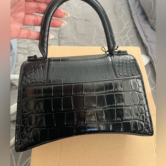 Balenciaga Hourglass Bag - 💯% AUTHENTIC‼️ BRAND NEW w/ TAGS‼️ SMALL BLACK/BLACK - Picture 8 of 17